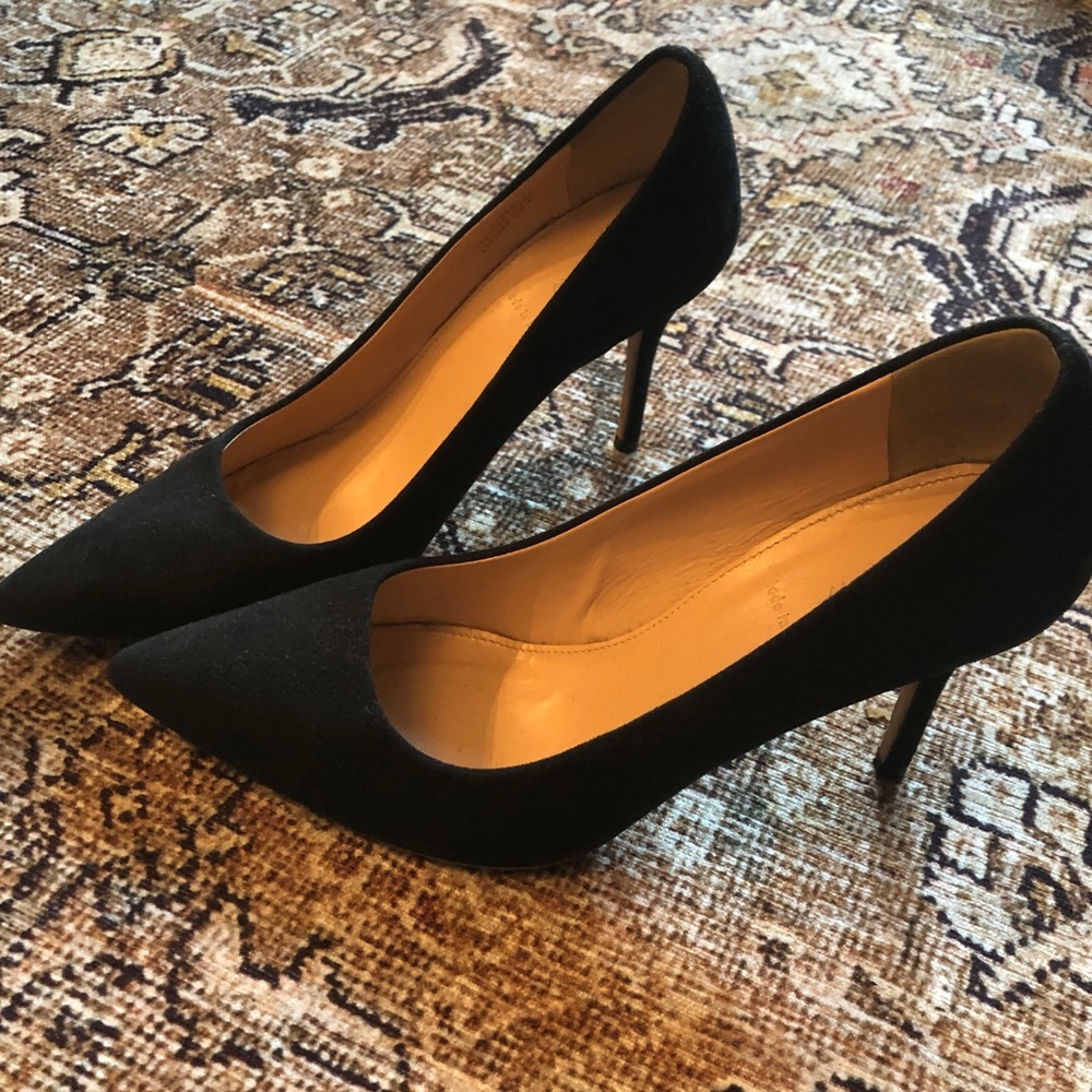 Jcrew Elsie Black Suade Pumps